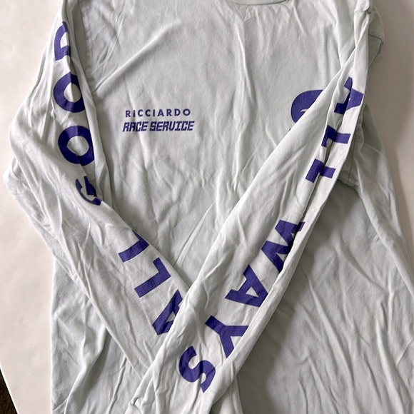 Daniel Ricciardo RIC3 “ALL GOOD / ALL WAYS” Long Sleeve Top Light Gray Unisex S - Picture 3 of 5